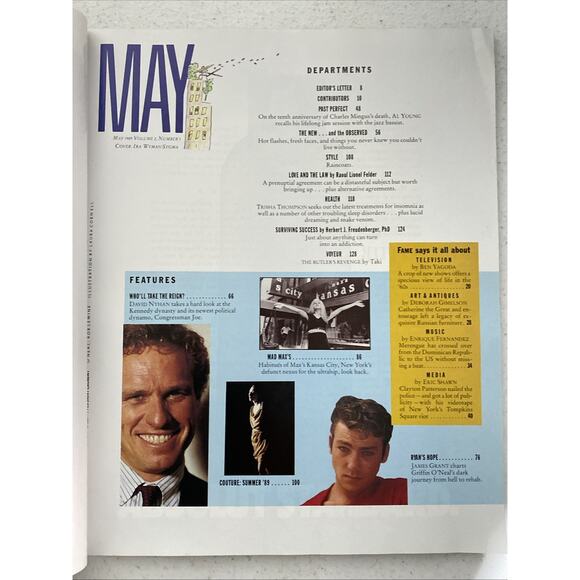 Vintage FAME Magazine May 1989 The Kennedy Legacy JFK Jr Joseph Kennedy Mad Max - Picture 3 of 12